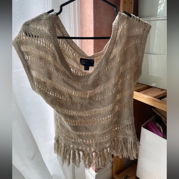 ⚡️2/$20 American Eagle Boho Women’s Knit Crop Top - Picture 1 of 4